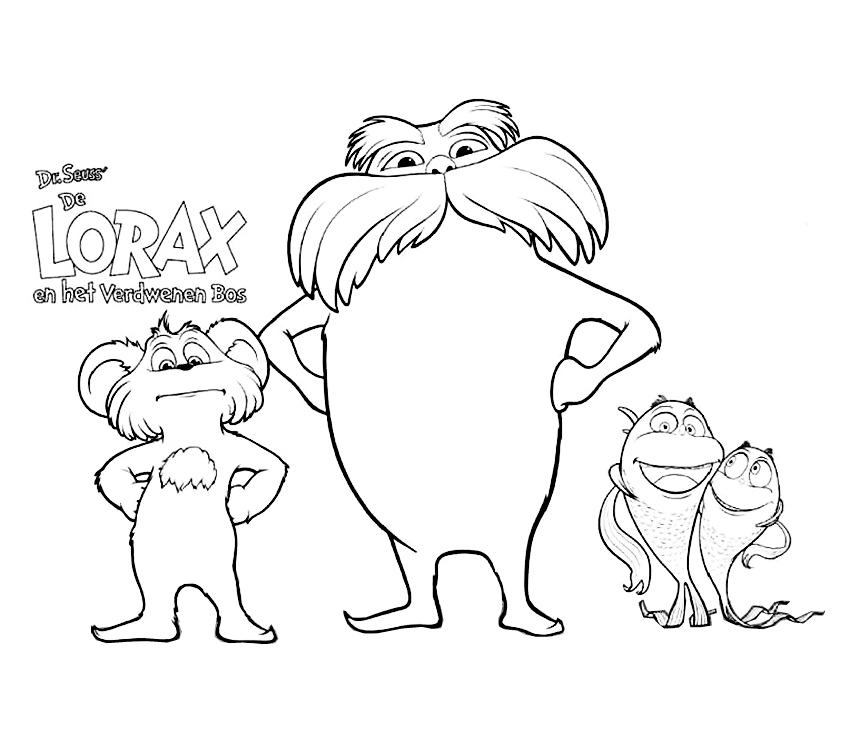 lorax coloring pages to print Coloring4free