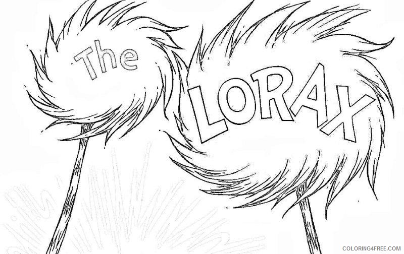 lorax coloring pages truffula trees Coloring4free