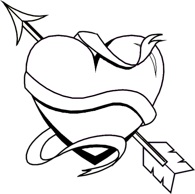 love arrow coloring pages for teens Coloring4free