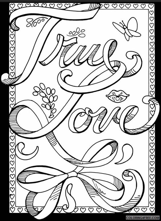 love coloring pages for adults Coloring4free