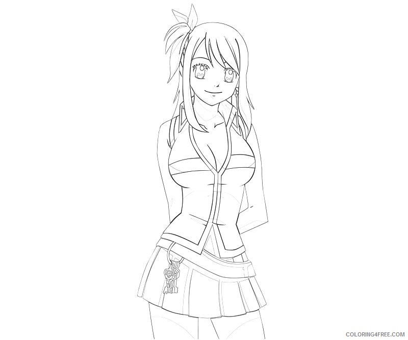 lucy fairy tail coloring pages Coloring4free