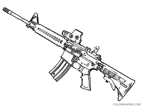 machine gun coloring pages Coloring4free