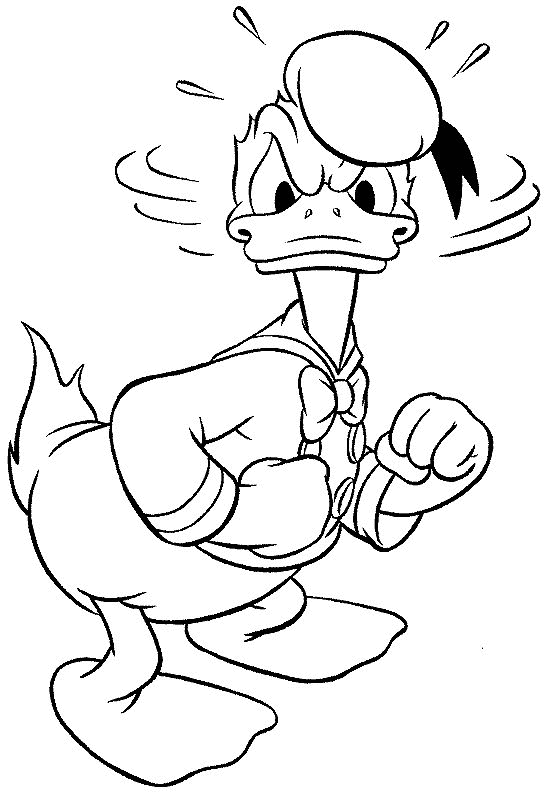 mad donald duck coloring pages Coloring4free