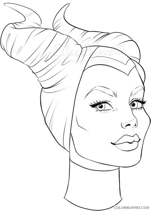 maleficent angelina jolie coloring pages Coloring4free