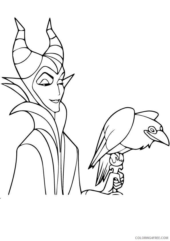 maleficent coloring pages and diablo Coloring4free