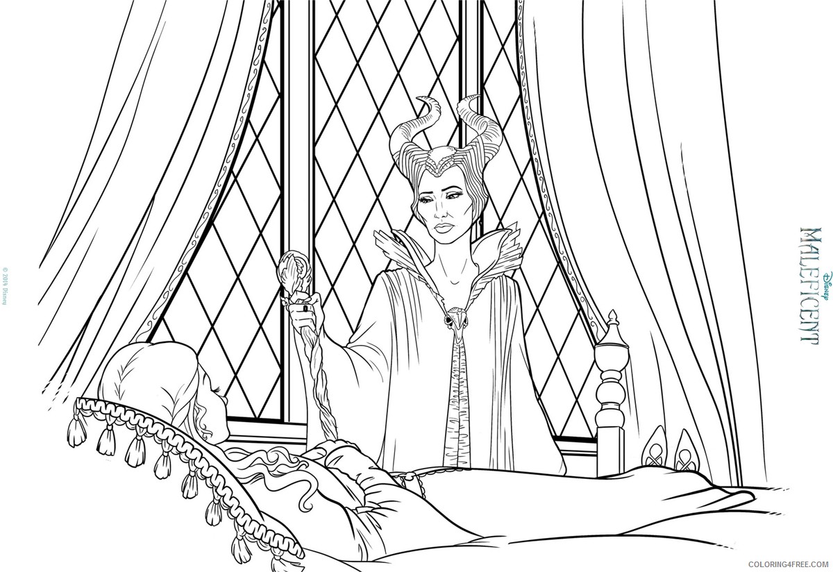 maleficent coloring pages and princess aurora Coloring4free