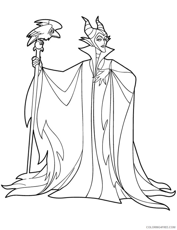maleficent coloring pages to print Coloring4free