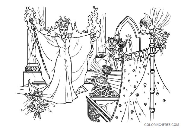 maleficent curse coloring pages Coloring4free