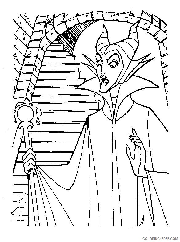 maleficent sleeping beauty coloring pages Coloring4free