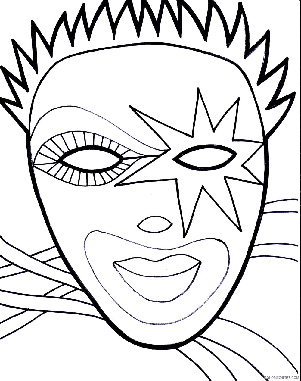 mardi gras coloring pages for boys Coloring4free