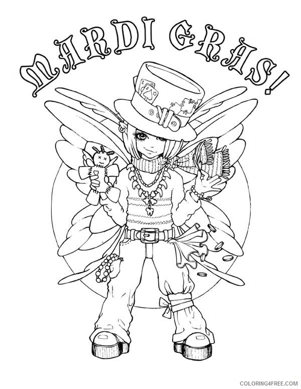 mardi gras coloring pages free Coloring4free