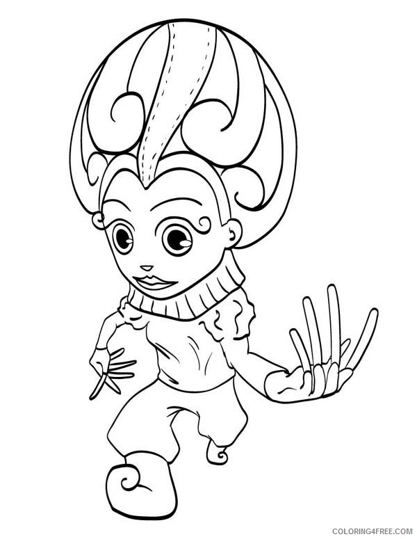 mardi gras coloring pages jester costume Coloring4free