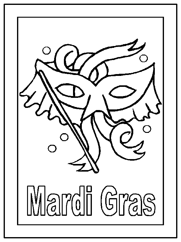 mardi gras mask coloring pages Coloring4free