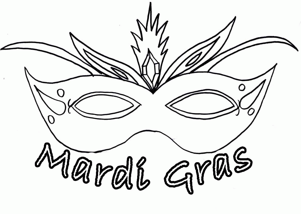 mardi gras mask coloring pages printable Coloring4free
