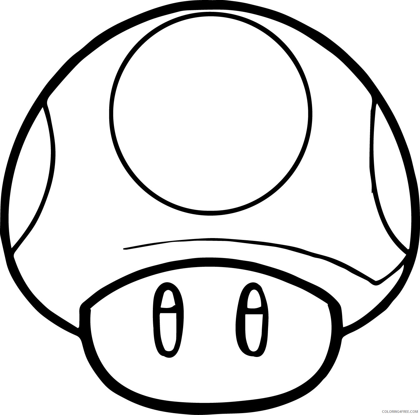 mario coloring pages mushroom Coloring4free