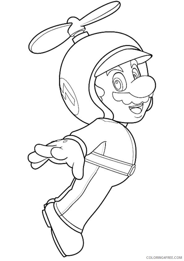 mario kart coloring pages flying helmet Coloring4free