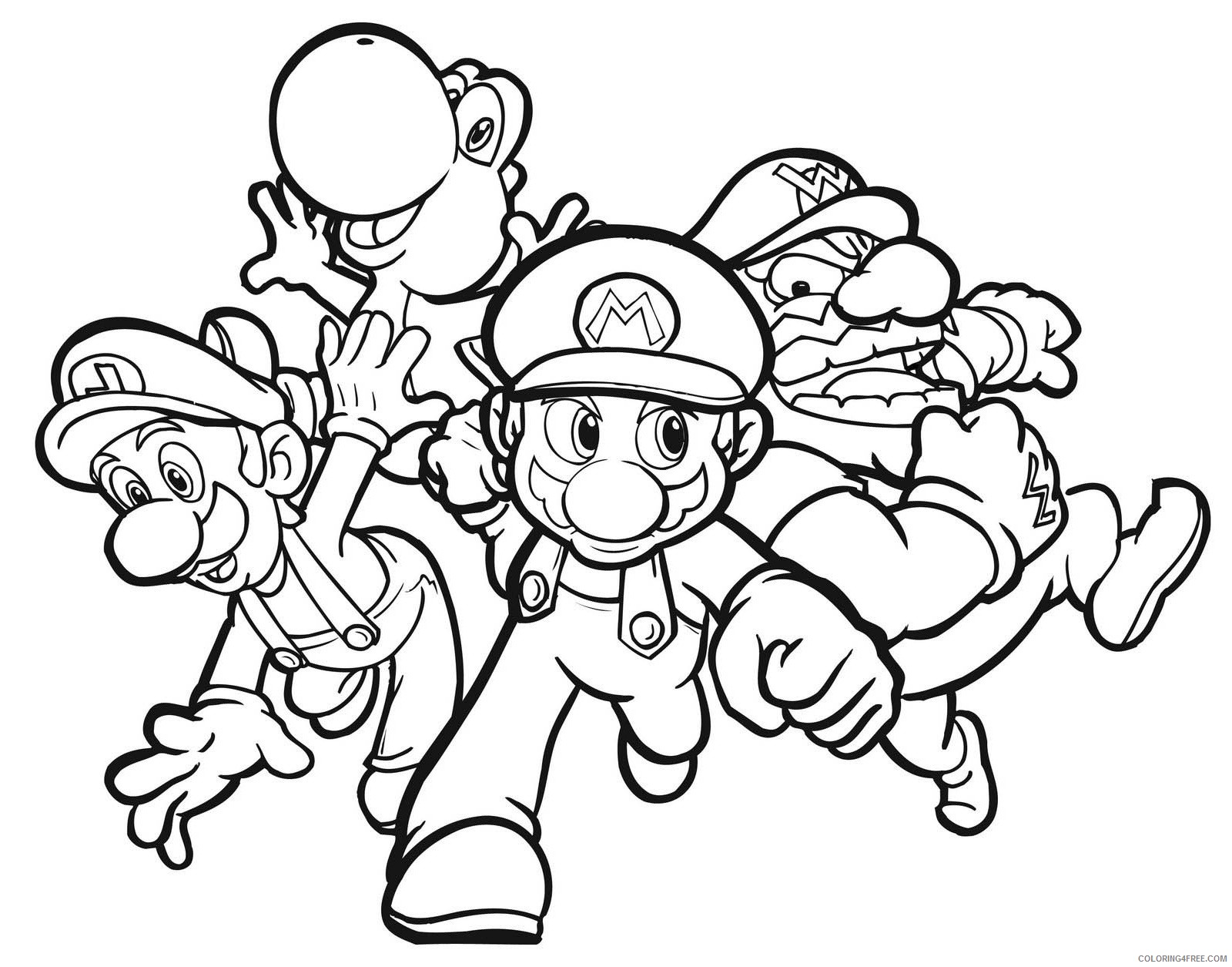 mario kart coloring pages to print Coloring4free