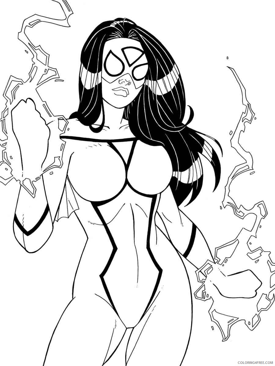 marvel coloring pages for girls Coloring4free