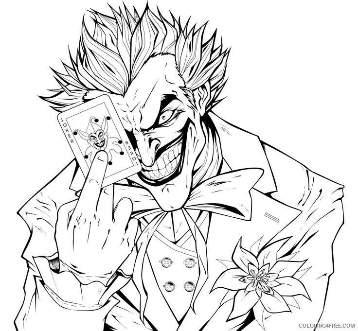 marvel coloring pages joker Coloring4free