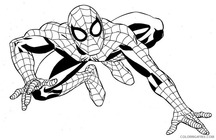marvel coloring pages spiderman Coloring4free