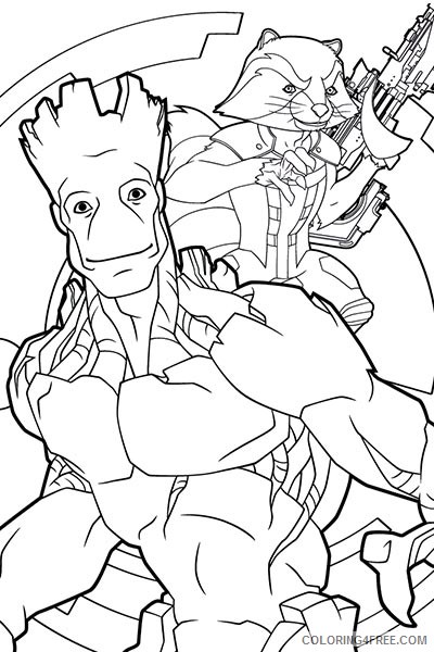 marvel coloring pages the guardian of the galaxy Coloring4free