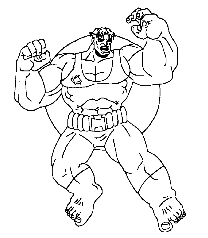 marvel coloring pages the incredible hulk Coloring4free