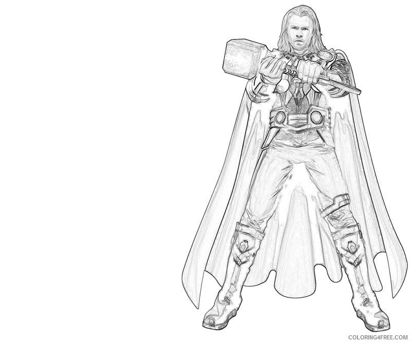 marvel thor coloring pages Coloring4free
