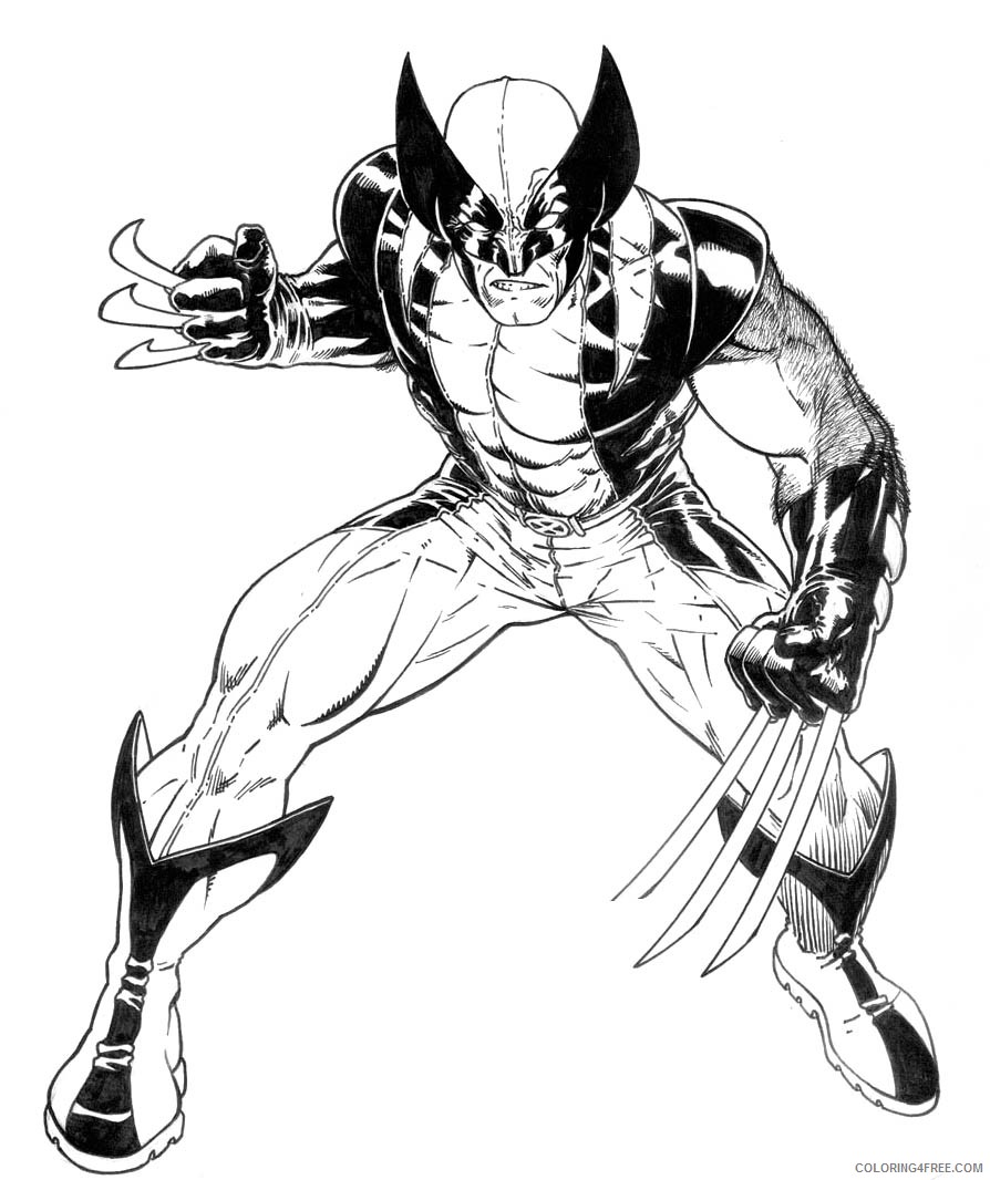 marvel wolverine coloring pages Coloring4free