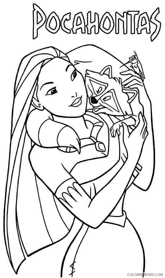 meeko and pocahontas coloring pages Coloring4free