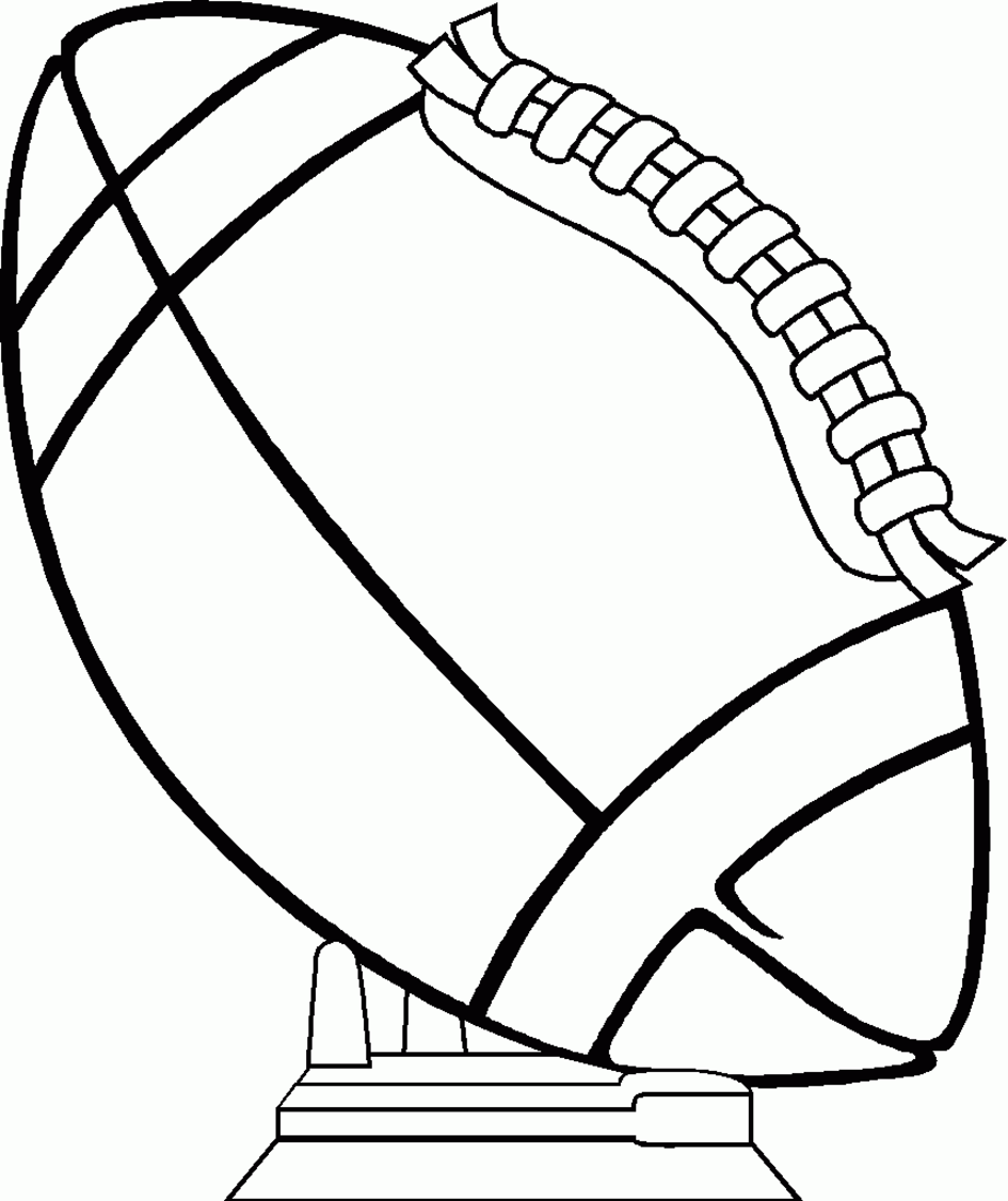 merican football coloring pages trophy Coloring4free