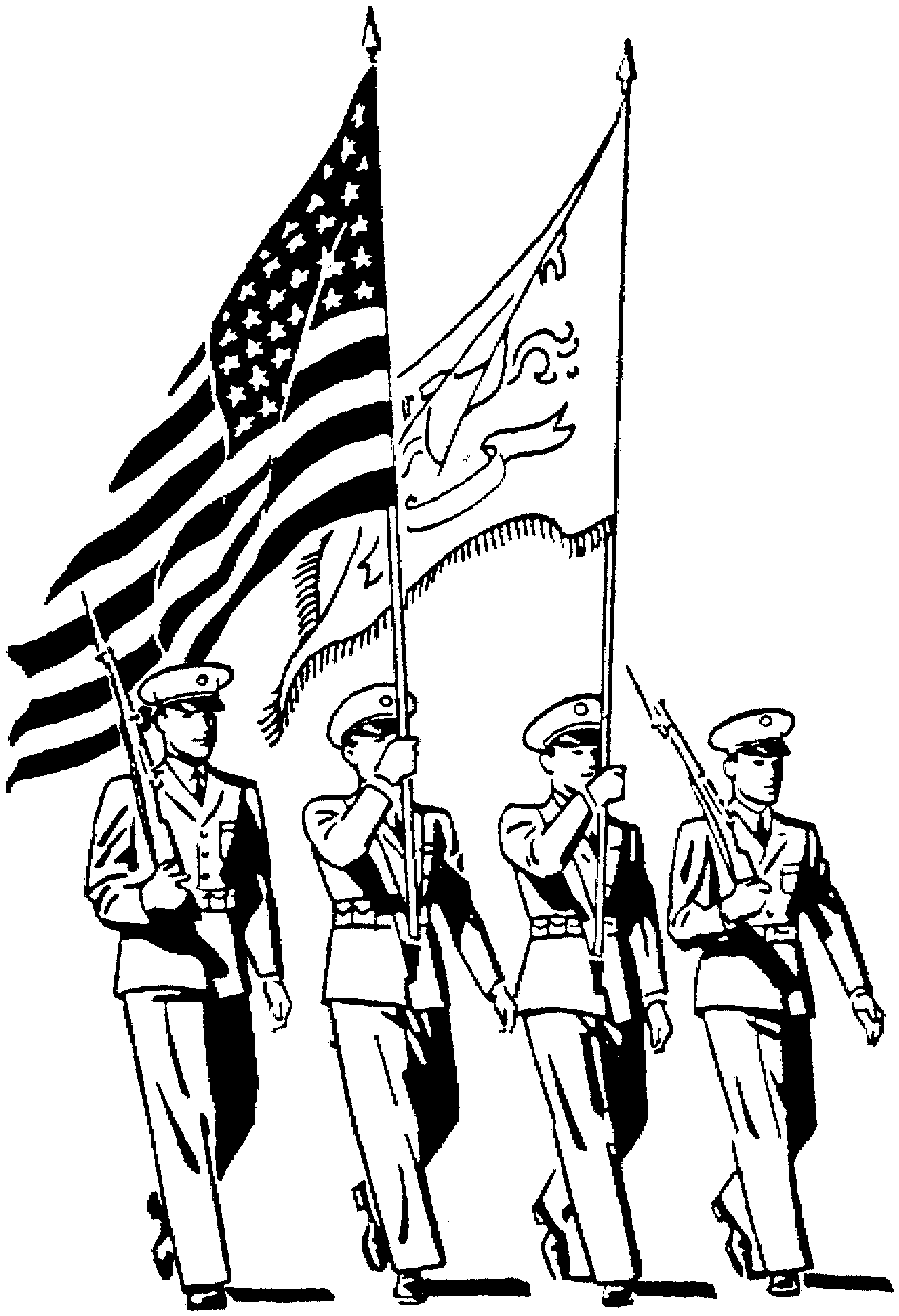 military coloring pages soldiers Coloring4free