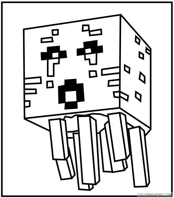 minecraft coloring pages printable Coloring4free
