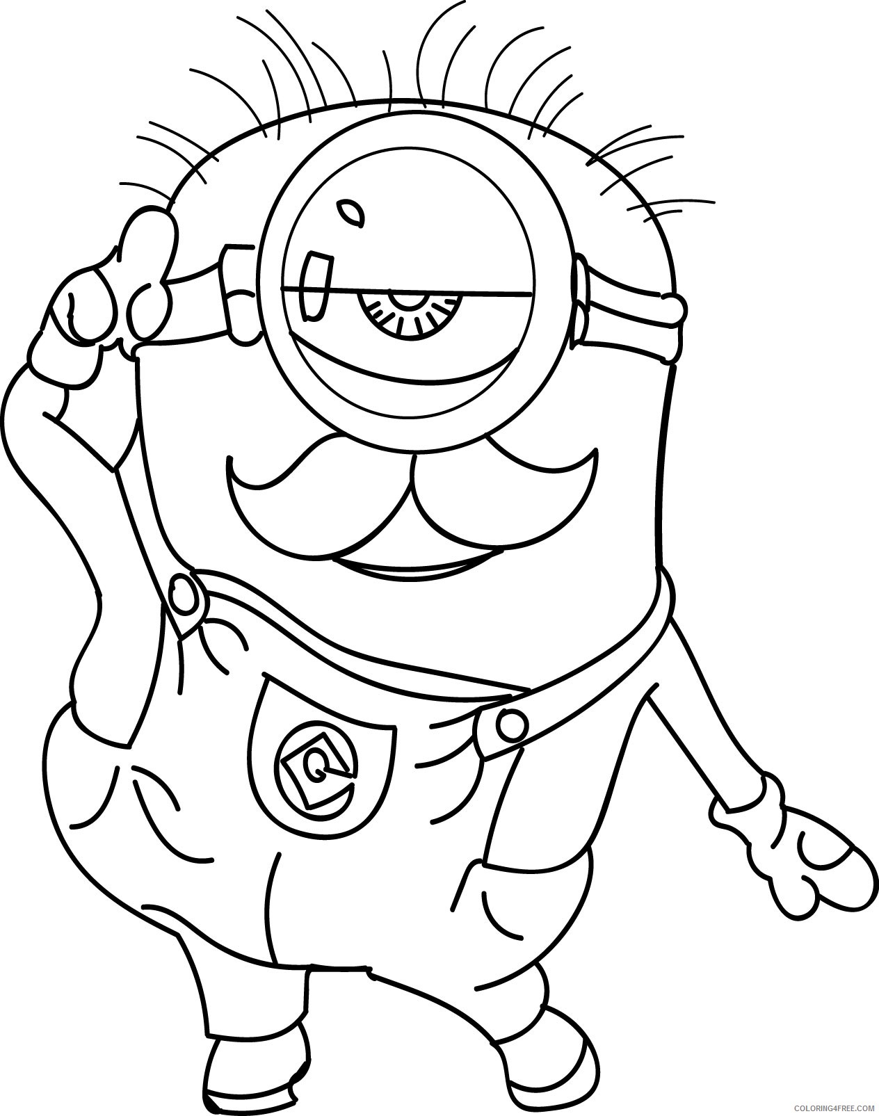 minions coloring pages to print Coloring4free
