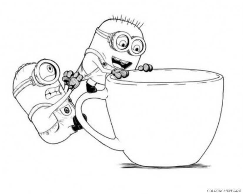 minions despicable me coloring pages 2 Coloring4free