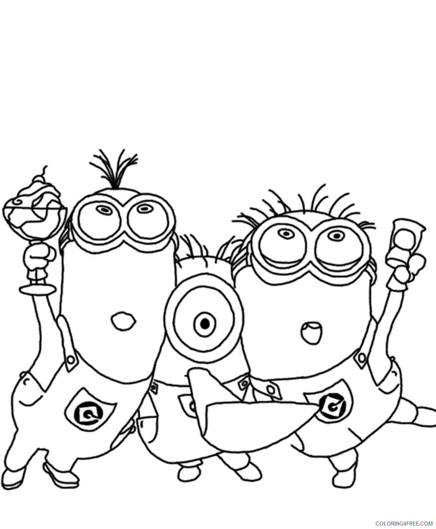 minions despicable me coloring pages Coloring4free