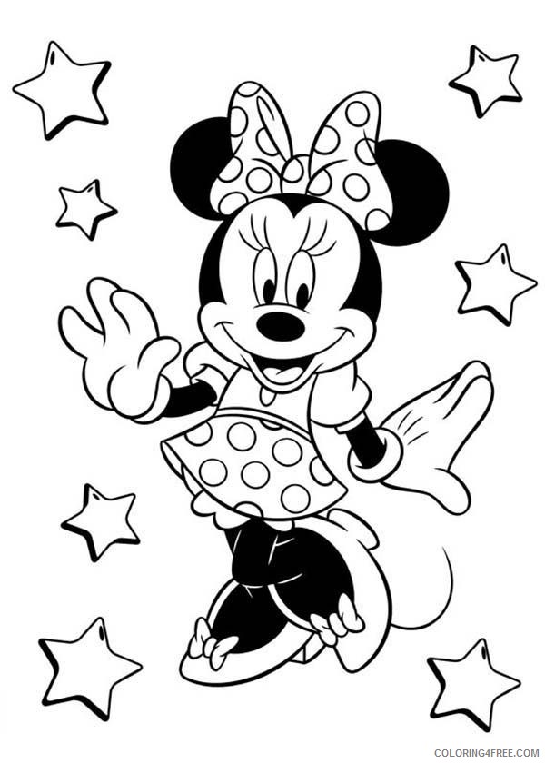 minnie mouse coloring pages for kids Coloring4free