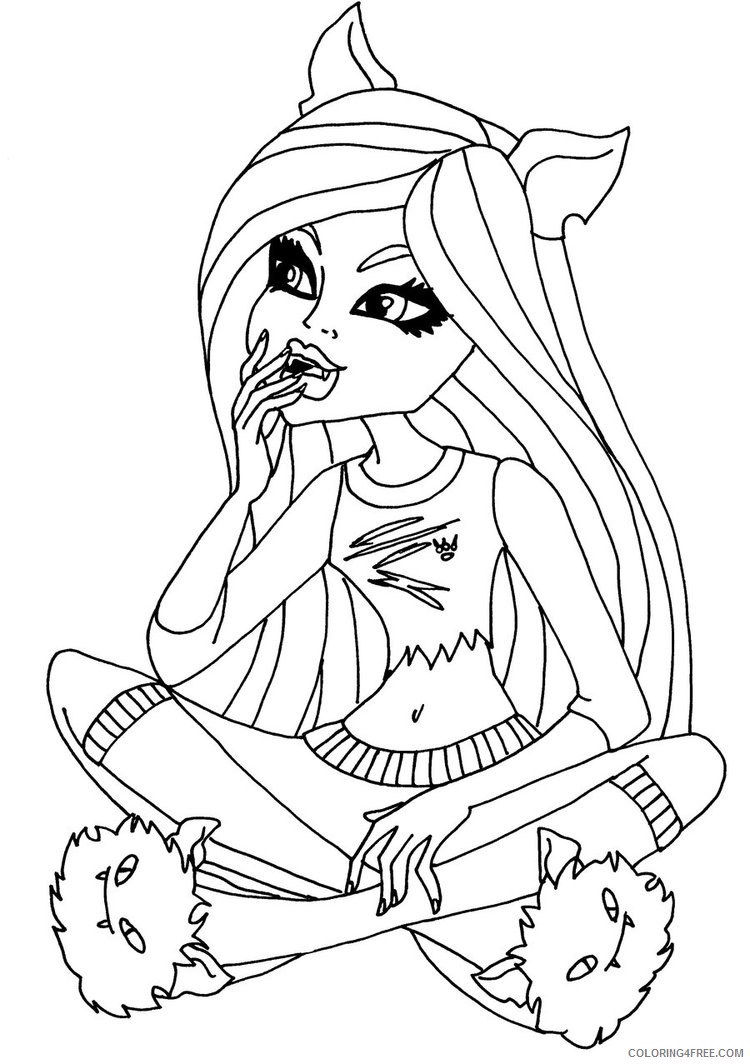 monster high coloring pages printable for kids Coloring4free