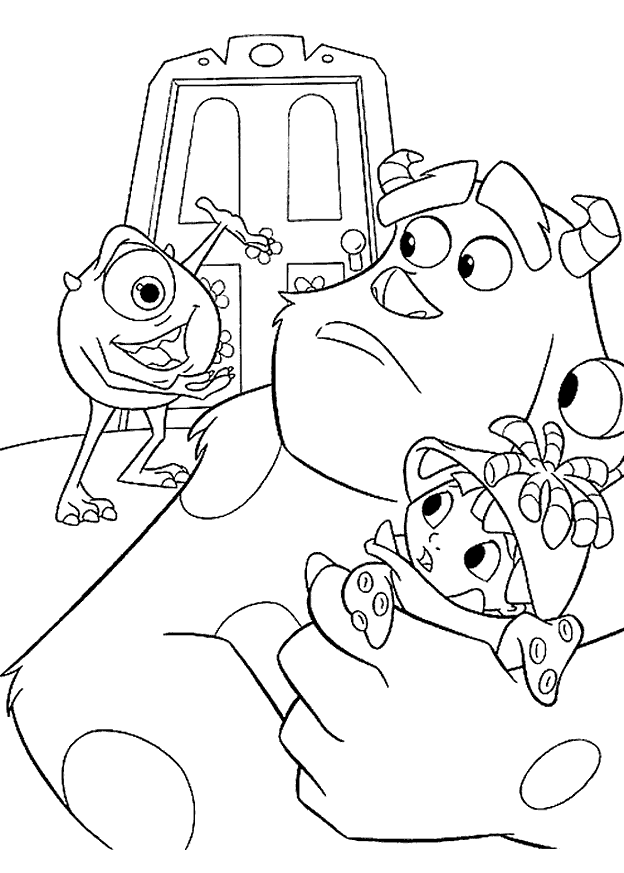 monsters inc coloring pages printable Coloring4free
