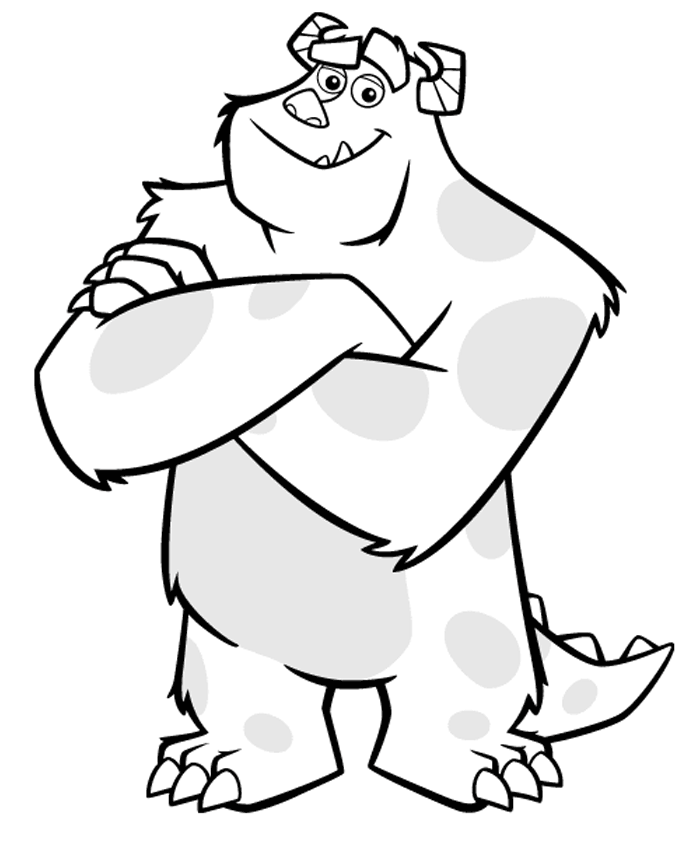monsters inc coloring pages sulley Coloring4free