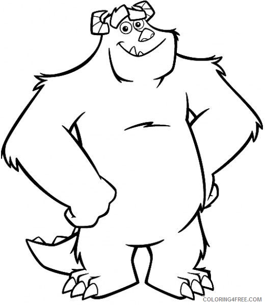 monsters inc coloring pages sullivan Coloring4free