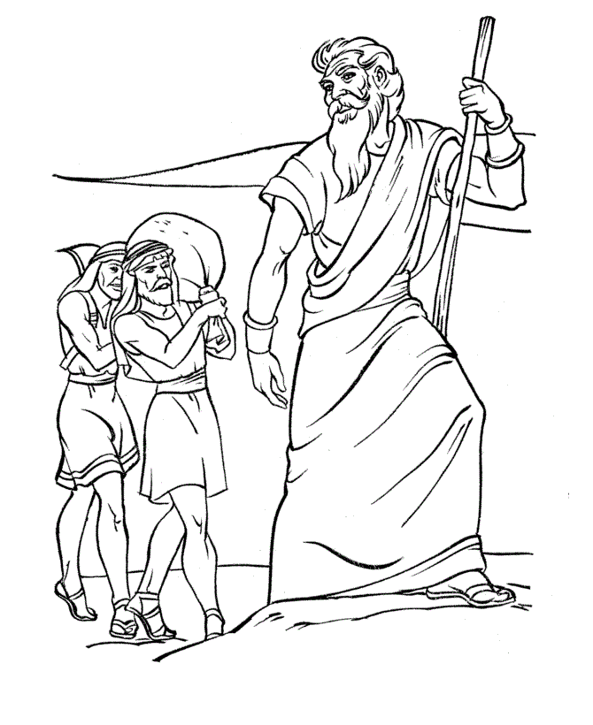 moses coloring pages lead his people Coloring4free