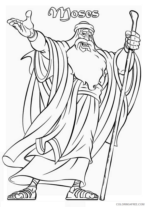 moses coloring pages the messenger Coloring4free