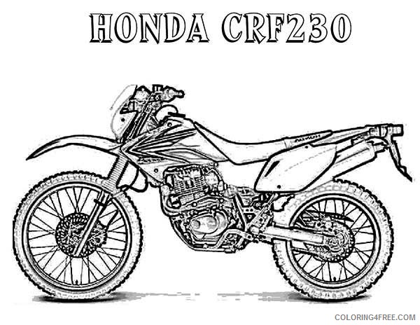 motorcycle coloring pages dirt bike Coloring4free