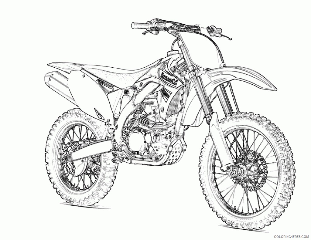 motorcycle coloring pages dirt bike motocross Coloring4free