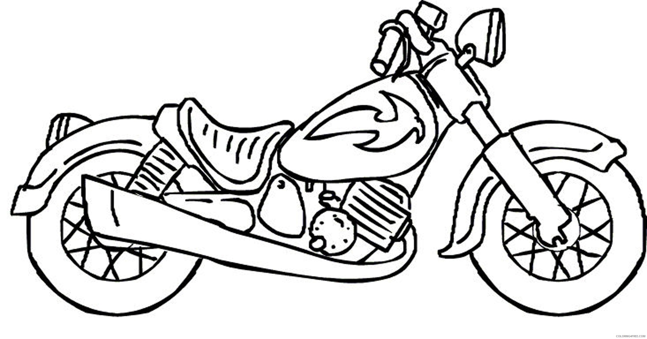 motorcycle coloring pages for kids Coloring4free