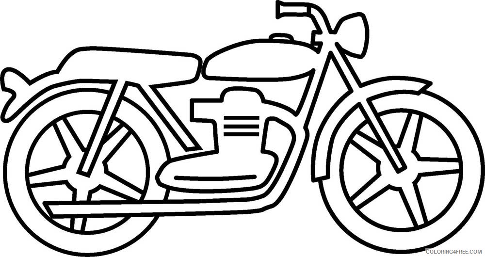 motorcycle coloring pages for toddler Coloring4free