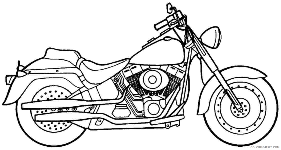 motorcycle coloring pages harley davidson Coloring4free