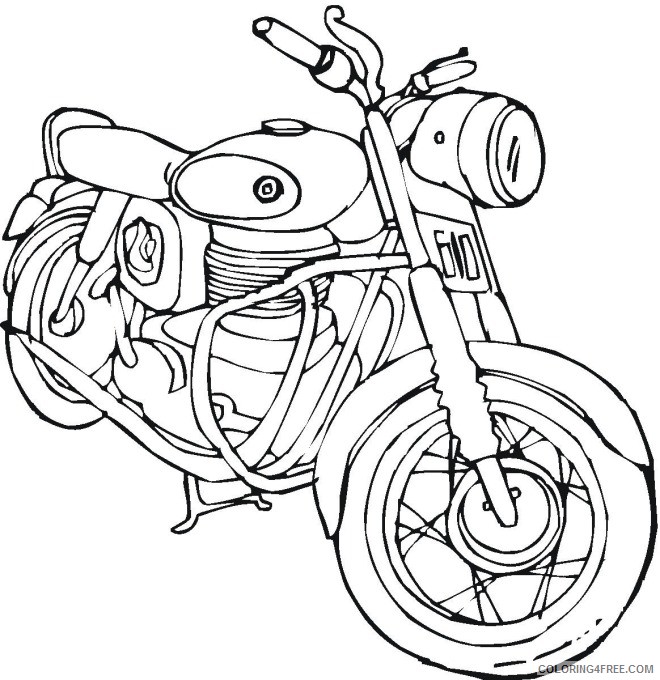motorcycle coloring pages printable Coloring4free
