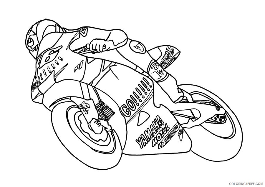 motorcycle coloring pages valentino rossi Coloring4free