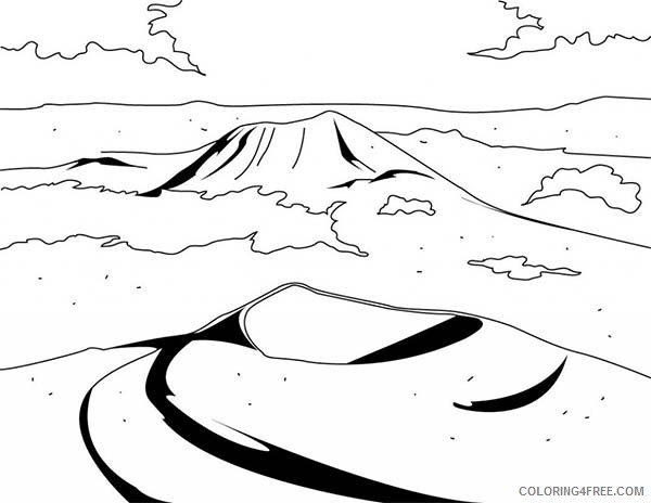 mountain landscape coloring pages Coloring4free